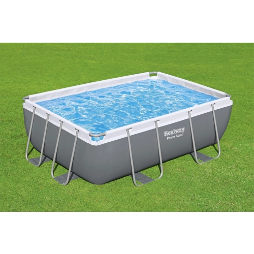 Zestaw 4w1 Basen stelażowy Power Steel 282x196x84cm 56629